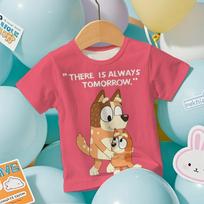 Hot Bluey Kids 3D Short Sleeve T-Shirt Summer Cool Quick-Dry Cartoon Anime Print Breathable Tee for Boys and Girls 2026 110 beige