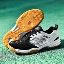 Badminton Court Tennis Sneakers for Training Volleyball Indoor Outdoor Professional Men Women Breathable Sport Big Size 42 orange