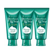Senka Perfect Beauty Foam Cleanser x 3 Cica Calming Cleansing Foam 100g x 3 blue