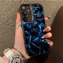 Iridescent Blue Phone Case for Samsung Galaxy S25 Ultra/S24/A55/A56/S21 Samsung Note 20 Premium beige