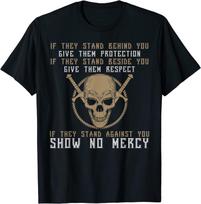 New Limited Cool Quotes If They Stand Behind You Give Them Protection T-Shirt L