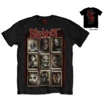 Slipknot Masks 3 Backprint Tee T-Shirt Mens Unisex XL black