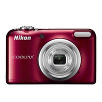 Nikon COOLPIX A10 skaitmeninis fotoaparatas, raudonas (A10RD) — Kompaktiškas fotoaparatas su 5x optiniu priartinimu ir AA baterijomis