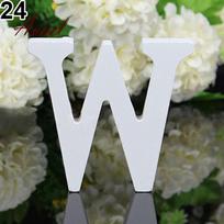 Smart Wooden Letters Abėcėlė Vestuvių vakarėlio namų parduotuvės dekoras E