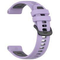 22mm Replacement Watchband For Garmin Forerunner 970 965 955 Solar Wristband Sport Silicone Watch StrapBracelet Accessories pilka/violetinė