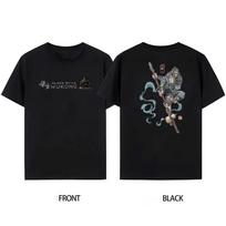 Men's Hot-selling Black Myth Wukong Sun Wukong Front Back Pattern Cotton Tshirt Wukong Game Clearance  Tee Short Sleeved S juoda