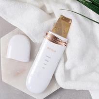Beauty Crab Ultrasonic Water Peeling Machine 24k Gold Skin Care Device gray