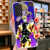JoJo Bizarre Adventure Dio Phone Case For Samsung Galaxy A17 A37 A57 A16 A26 A36 A56 A15 A25 A35 A55 A14 A24 A34 A54 A13 A23 A33 Samsung A24 blue