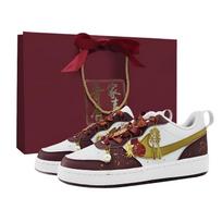 Nike Court Borough Cushioning, Wear Resistant Low top Skateboard Shoes Unisex Red DV5456-006(Team1463-) 37.5 brown
