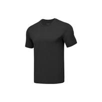 Skechers Basic Sports Series Soft Skin-Friendly Simple Comfortable Short Sleeve T-Shirt Men tops Carbon-Black P225M087-0018 S black