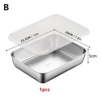 Stainless Steel Sushi Display Plate Rectangle Sushi Tray Sashimi Plate Multifunctional Hot Pot Preparation Plate Salad Plate B white