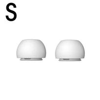 XS/S/M/L Replacement Ear Tips Suitable for AirPods Pro 1 2 Soft Silicone Non-Slip Earphone Earbuds with Noise Reduction Hole 1pair white