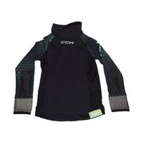 CCM Base Layer FTW Cut Protection mergaičių kompresiniai marškinėliai ilgomis rankovėmis su kaklo apsauga BLTFTW26
