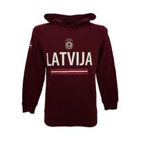 HOKEJAM.LV Junior Latvija Flag džemperis su gobtuvu