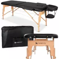 Sulankstomas masažo stalas, Lira Comfy Base K515, juodas