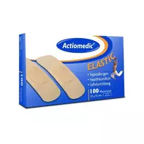 Actiomedic® ELASTIC pleistro juostelės, 19 x 72 mm, 100 vnt.