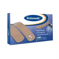 Actiomedic® AQUATIC pleistro juostelės, 25 × 72 mm, 100 vnt.
