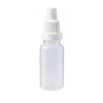 Skaidrus buteliukas su lašintuvu, 15 ml. 50 vnt.