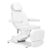 Elektrinė kosmetologinė kėdė SILLON CLASSIC, balta, 3 varikliai