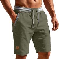 Men's  Casual Shorts Men's Elastic Waist Outdoor Sports Shorts XL tamsiai mėlyna