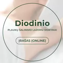 Diodiniu plaukų šalinimo lazeriu aparato mokymai kosmetologams (teorija + procedūros demonstracija) ĮRAŠAS