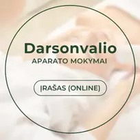 DARSONVALIO aparato mokymai kosmetologams (procedūros demonstracija su modeliu) ĮRAŠAS
