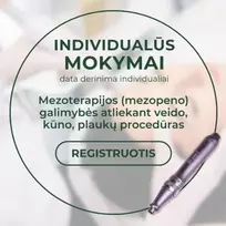 Mezoterapijos (mezopeno) individualūs mokymai kosmetologams atliekant veido, kūno, plaukų procedūras