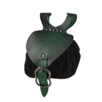 Waterproof Soft Leather Fanny Pack Light Weight Portable Hanging Bag  Renaissance Dress žalia