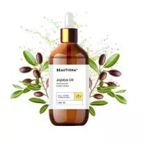 Jojobos aliejus, drėkinantis, nerafinuotas, su pipete, 100 ml