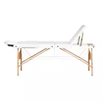 Sulankstomas masažo stalas Balance Lux 3, 3 segmentų, baltos spalvos