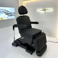 Elektrinė kosmetologinė kėdė 4 variklių, juodos spalvos