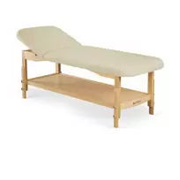 Medinis masažo stalas Nova Light Wood K033, smėlinės spalvos
