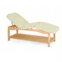 Medinis masažo stalas Nova Komfort Light Wood K020, dramblio kaulo spalvos
