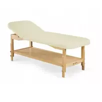 Medinis masažo stalas Nova Light Wood K020, dramblio kaulo spalvos