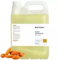 BEAUTIONA sweet almond oil, natūralus saldžiųjų migdolų aliejus 5000 ml