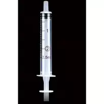 Švirkštas, 2,5 ml, su guminiu stūmokliu