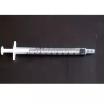 Švirkštas, 1 ml, su guminiu stūmokliu