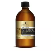 AFRODITA PROFESSIONAL Pure gold 24 Ka masažo aliejus veidui ir kūnui, 500 ml.