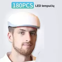 LED terapijos šalmas plaukams, 650 nm