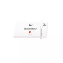 SYIS REVITALIZING AMPOULES veido odą regeneruojančios ampulės su glikolio rūgštimis, 10 ampulių po 3 ml.
