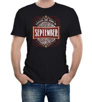 Mens Only Legends Are Born in September Birthday T-Shirt Month Gift Present 2XL