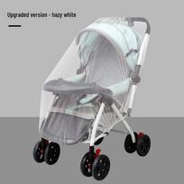 Universalus pilnai dengiantis vaikiškas vežimėlio tinklelis nuo uodų su padidintu šifruotu tinkleliu white