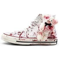 Converse 1970-ųjų drobės batai Unisex Aukštakulniai Balti/Juodi/Raudoni 162056C(Komanda131-2)    Atsitiktinis įpakavimas 37 white