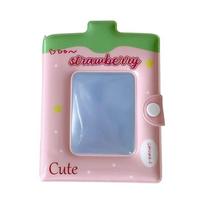 3Inches Photocard Binder Album Mini Photo Album with Hanging Hole Mini Photo Card Book Holder 40 Pocket for Women Girls rožinė