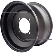 Black Steel ATV Beach Buggy Kart Front Wheel Hub Rim, 23x7-10/21x7-10, Four-Hole Design Four-Hole Diagonal 88MM gray