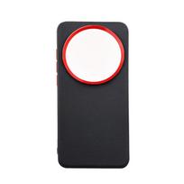 For Xiaomi 15 Ultra Magnetic Suction Solid Color Phone Case,Mi 14 13Ultra Large Hole Metal Len Ring Business Leather Hard Cover 15Ultra juoda