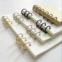 3-Ring Loose-Leaf DIY Planner Binder - A5A6A7 Universal Antique Copper Three-Ring Buckle gray