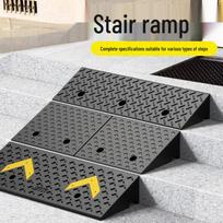 50cm Guminis bortelis slenksčiui: Įvažiavimo ir bordiūro greičio ribotuvas Rubber Thickened [50*25*4cm H] gray