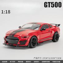 1:18 Shelby Gt500 Alloy Sports Car Model Diecasts Metal Racing Car Vehicles Model Simulation Sound Light Kids Gifts red