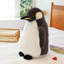 Pingvino dekoratyvinė pagalvė didelis pliušinis žaislas miela miela pingvino kūdikio lėlė gimtadienio dovana modeliavimo lėlė 40cm0.34KG black